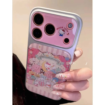 Cute Drip Glue Sanrio Hello Kitty Phone Case For iPhone