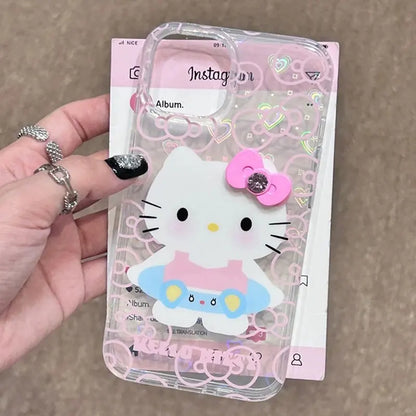 Hello Kitty Bow Swimming Bow Phone Case For iPhone