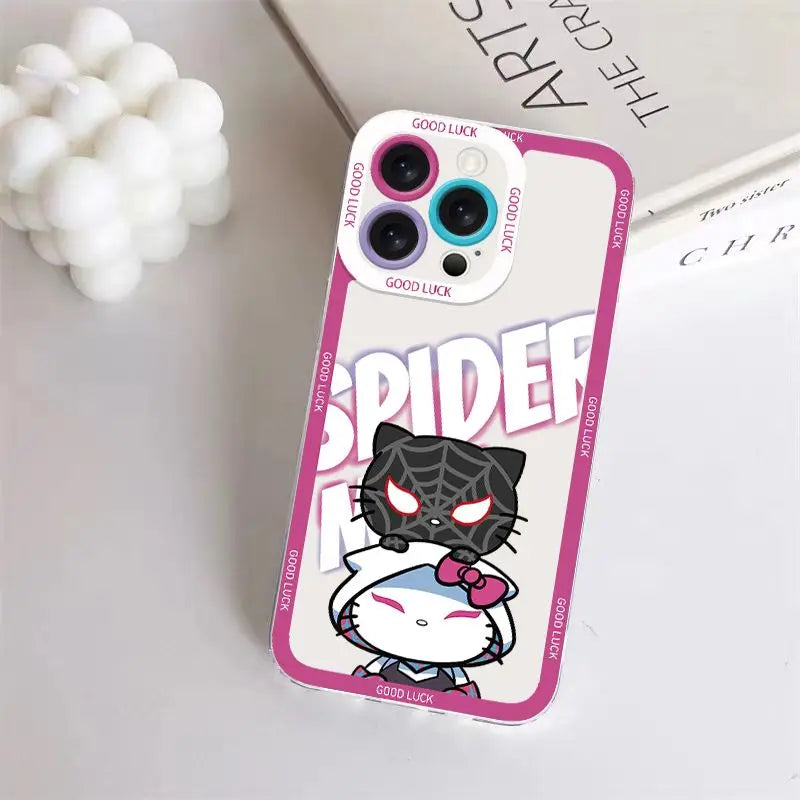 Spider Man Hello Kitty Phone Case For iPhone