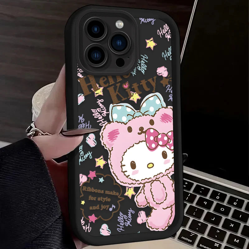 Hello Kitty Adorable Soft Phone Case For iPhone