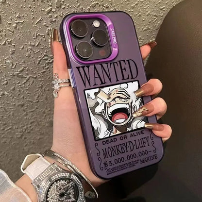 One Piece Luffy Model Wanted Phone Case  For iPhone