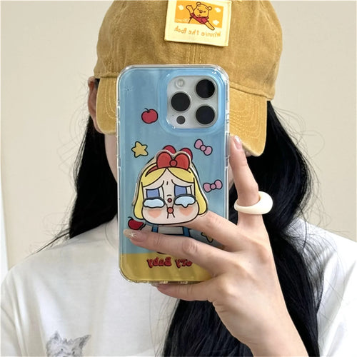 Funny Cartoon Girls Phone Case For iPhone