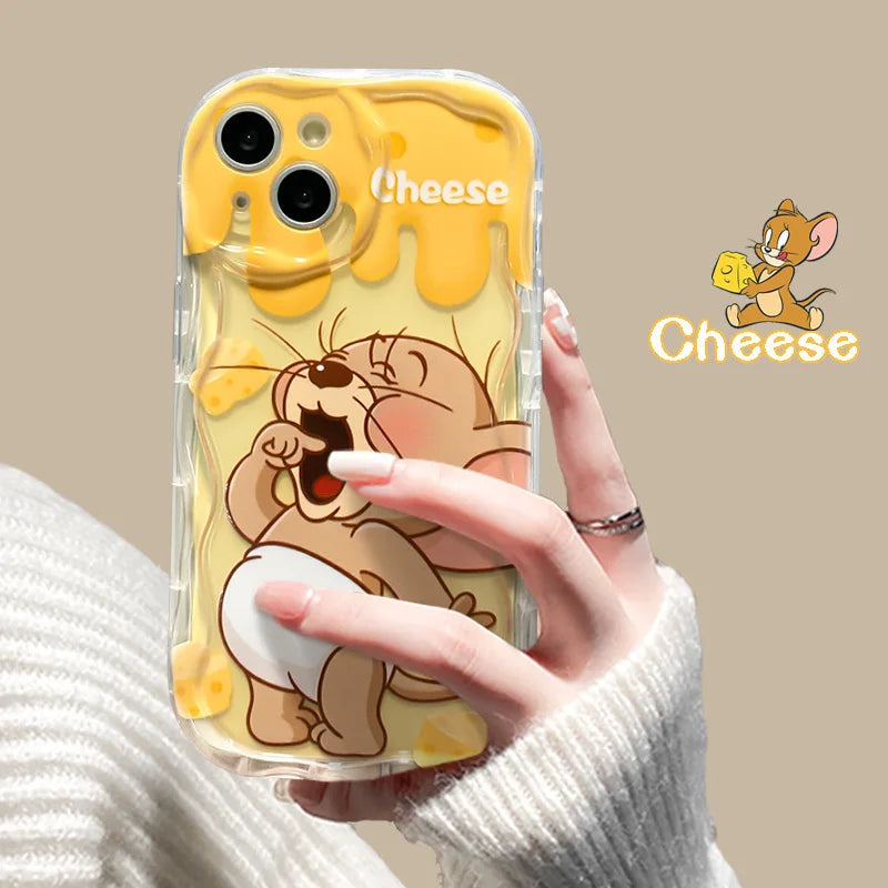 Cartoon Cheese Mouse  17 Pro Max Phone Case iPhone