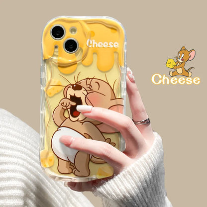 Cartoon Cheese Mouse  17 Pro Max Phone Case iPhone