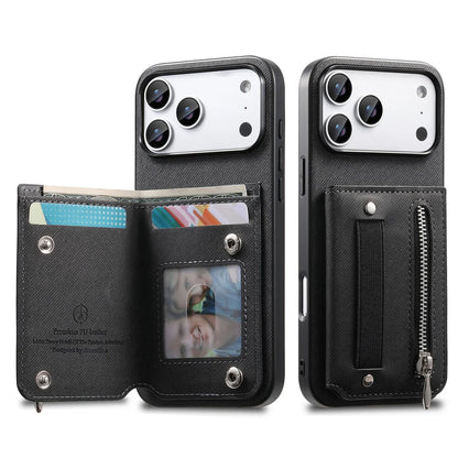 Wrist Strap Flip Rfid Wallet with Card Holder Phone Case  For iPhone