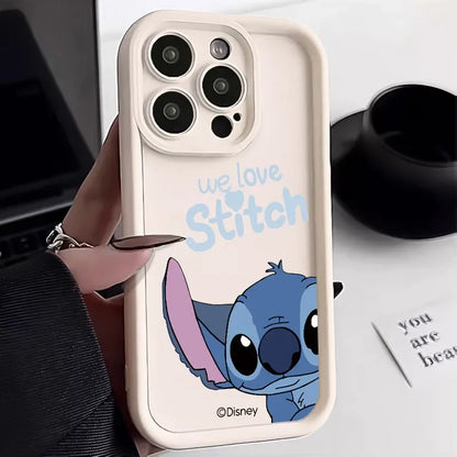 Stitch Love Cute Phone Case For iPhone