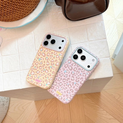 Korean Full Screen Stars Leopard Print Phone Case For iPhone