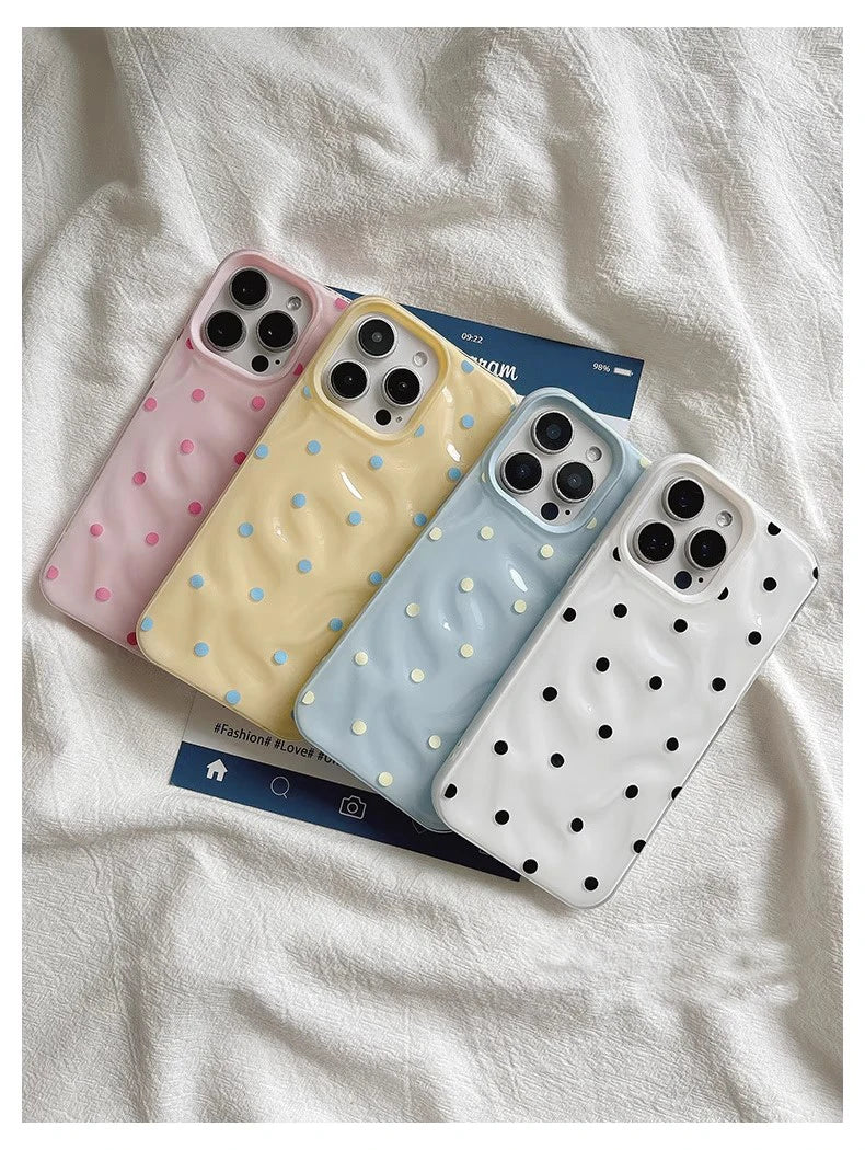 Love Polka Dot Folds Texture Phone Case