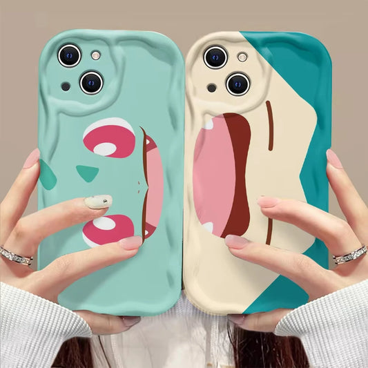 Lovely Anime Phone Case For Pokemons Psyduck iPhone
