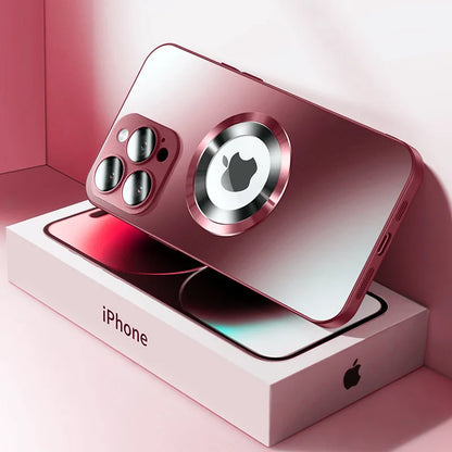 Tempered Glass Matte Magnetic For Magsafe Wireless Charging Case For iPhone