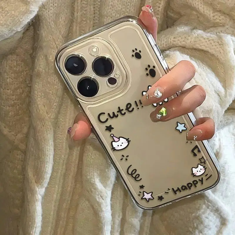 Bumper Clear Back Cover Cartoon Phone Case