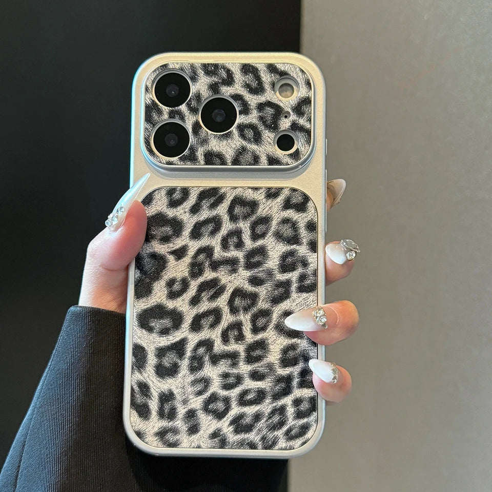 New Big Windows Leopard Phone Case For iPhone
