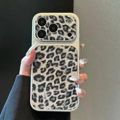 New Big Windows Leopard Phone Case For iPhone