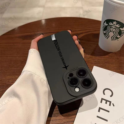 Stylish Airplane Graphic Phone Case For iPhone