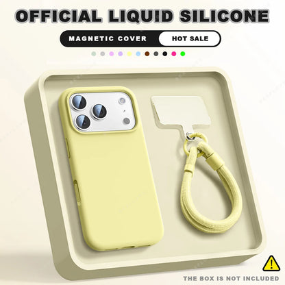 Wrist Strap Magnetic Phone Case For iPhone