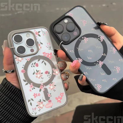 Flower Transparent Case For iPhone