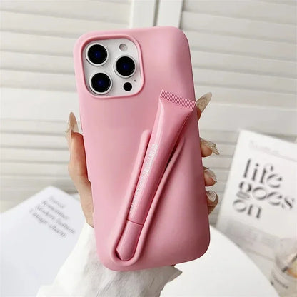Hot Lemontini Portable  Lip Gloss Phone Silicone Case For iPhone