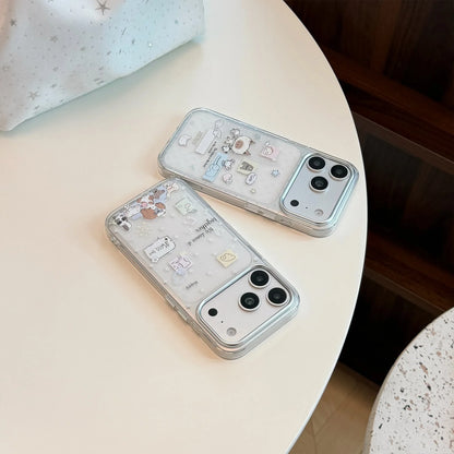 Korean Graffiti Cartoon Animals Pattern Phone Case For iPhone