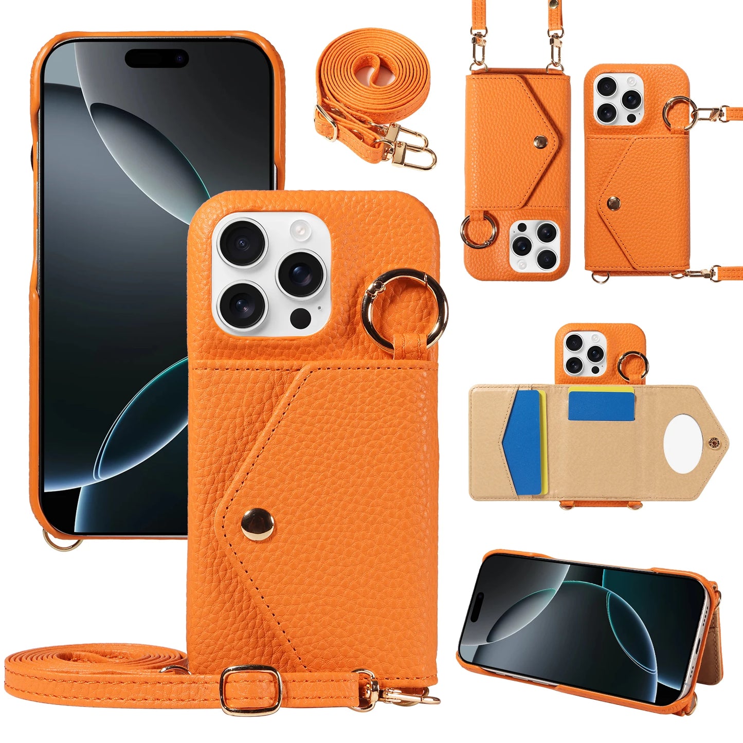PU Leather Phone Case For iPhone