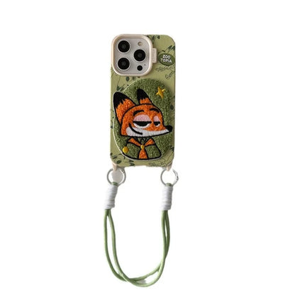 Zootopia Phone Case Cartoon Wrist Strap Judy Rabbit iPhone