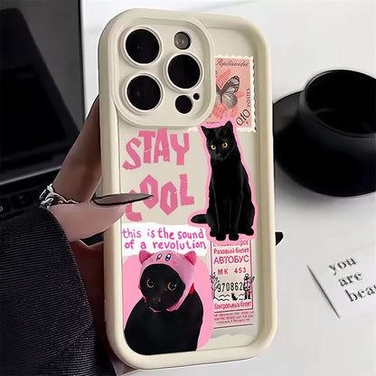 Ancient Egypt Black Cat Soft Silicone Phone Case