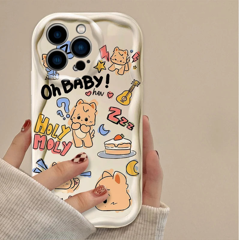 Cartoon Kids Soft Silicone Phone Case For iPhone