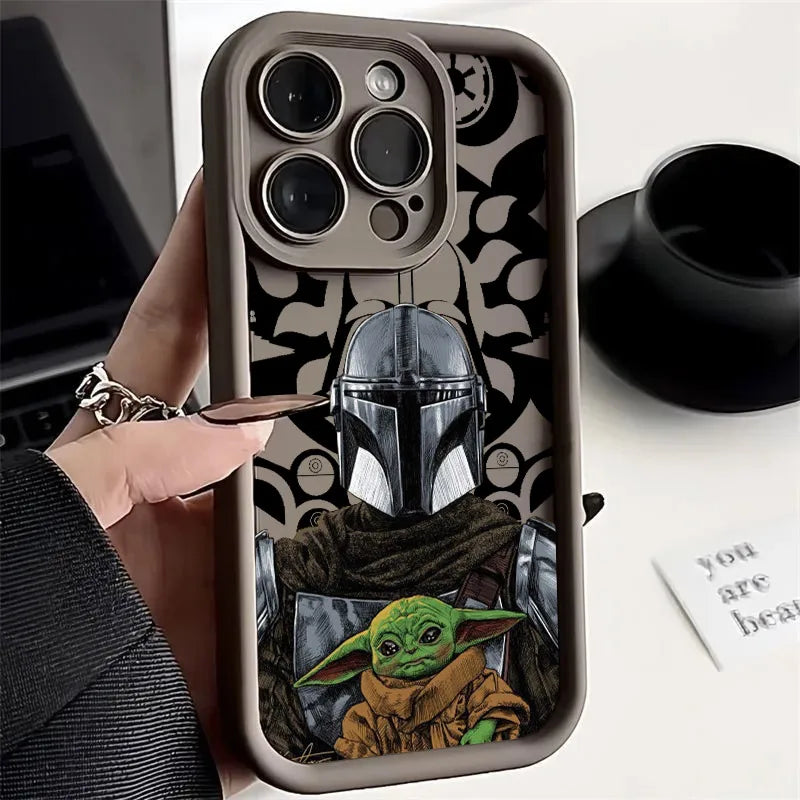 Stars Wars Baby Yodas Phone Case For iPhone