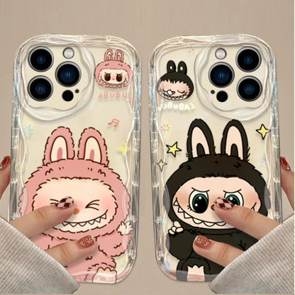 Funny Cute Labubu 3D Clear Phone Case