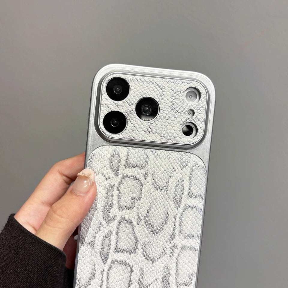 Crocodile Leather Phone Case For iPhone