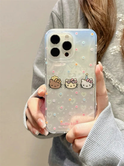 Hello Kitty Full Screen Face Phone Case For iPhone