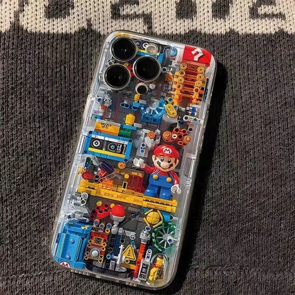 Machinery Building Block Marios For iPhone Phone Case