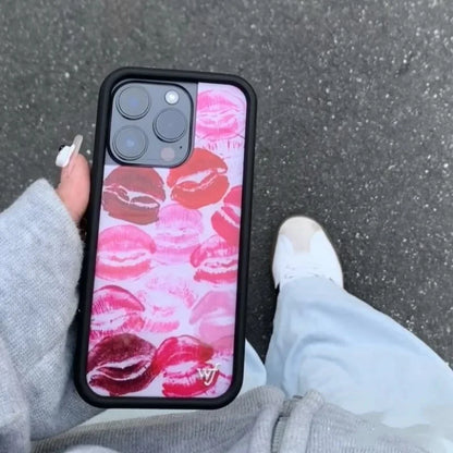 Wildflower Kensington Kiss Lipstick Phone Case  For iPhone