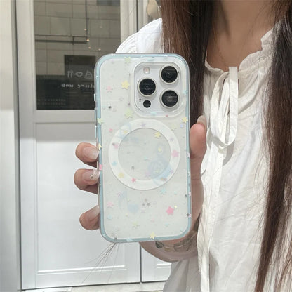 Glitter Color Star Magnetic Phone Case