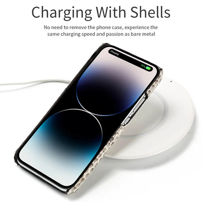 100% Genuine python Leather Phone Case For iPhone