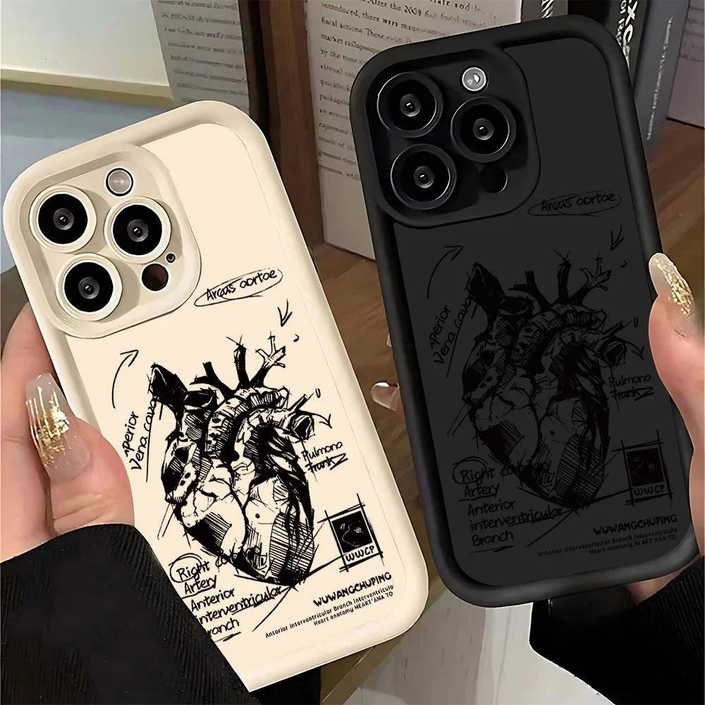 Creative Cardiovascular Model Heart Medical Phone Case