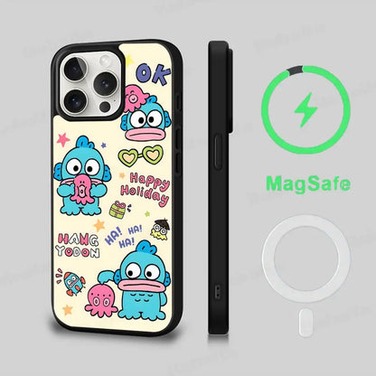 Cute Cartoon Hangyodon Phone Case Magnetic Case For iPhone