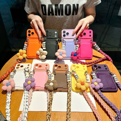 Braided Crossbody Lanyard Phone Case For iPhone
