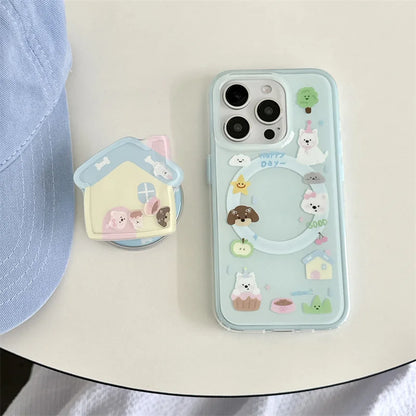 Cute Puppy Magnetic Phone Case