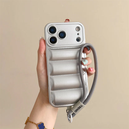 Soft Down Jacket Silicone Case For iPhone