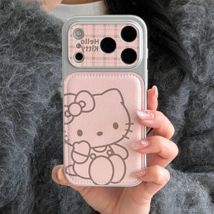 Luxury Cute Skin Pink Heart Kitty Shockproof Hard Phone Case