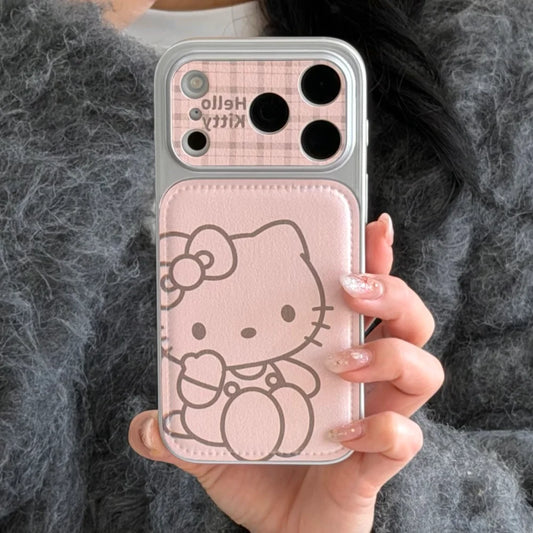 Luxury Cute Skin Pink Heart Kitty Shockproof Hard Phone Case