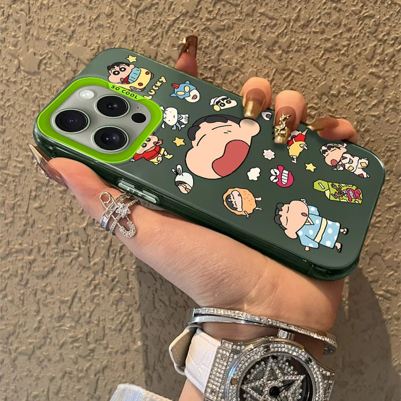 Lovely Crayon Shin-chans Frosted Case For iPhone