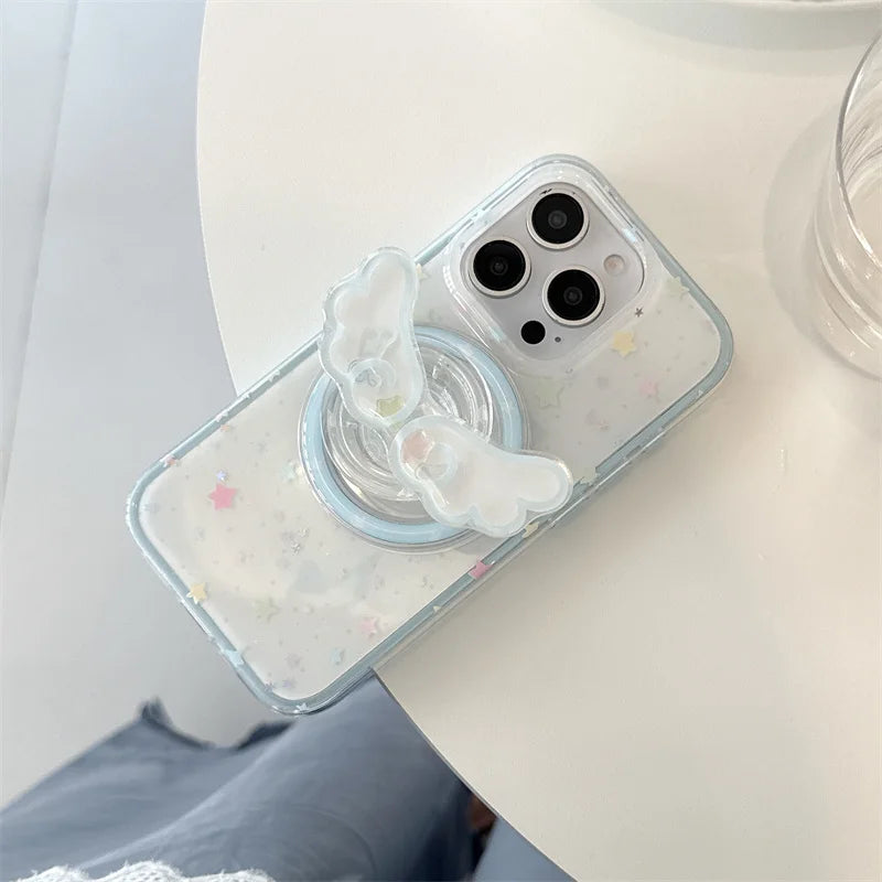 Glitter Color Star Magnetic Phone Case