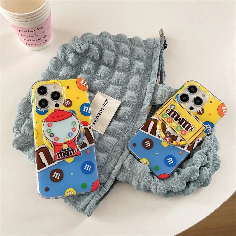 Cute Chocolate Bean Magnetic Phone Case