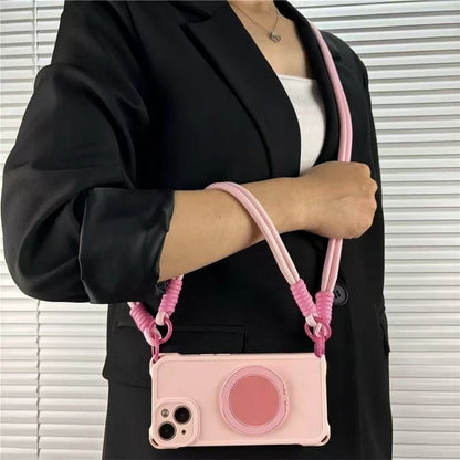 Crossbody Lanyard Phone Holder Case For iPhone