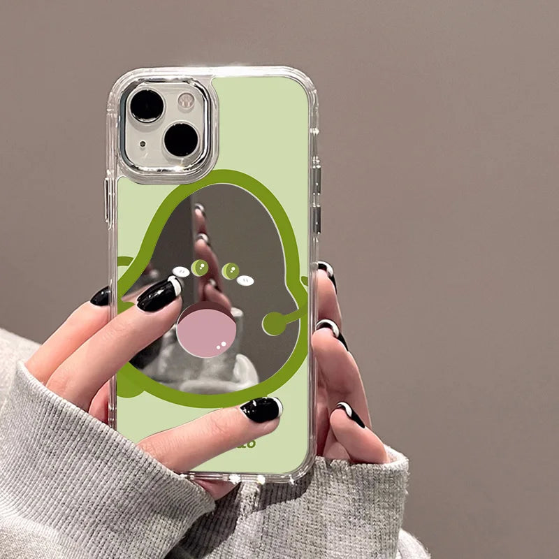 Cute Dolphin Star Mirror Phone Case