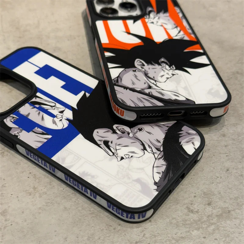 Luxury Dragon Ball Vegeta Goku Shockproof Case For iPhone