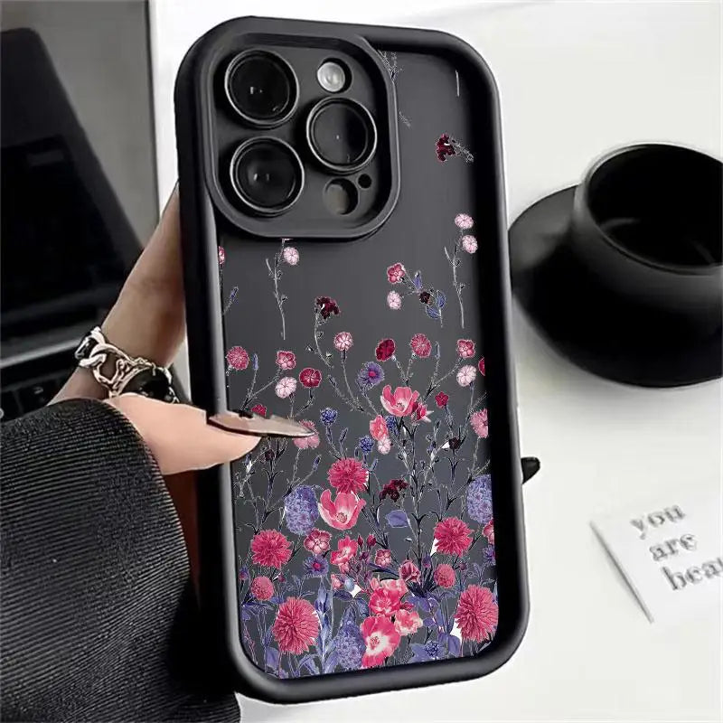 Flower Soft Silicone Phone Case For IPhone