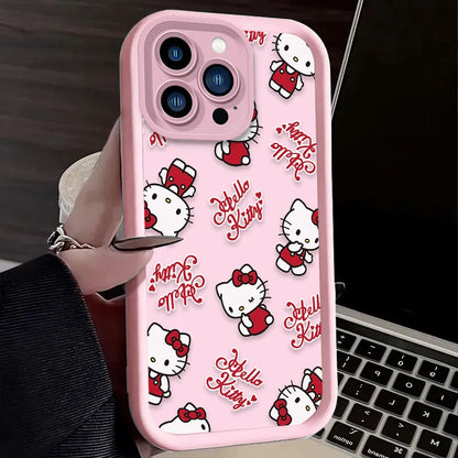 Cute Cartoon Hello Kitty Case For iPhone
