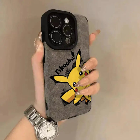 Cute Pokemons Pikachu Capybara Phone Case For iPhone